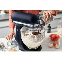KitchenAid Artisan 5KSM175 Tintenblau Glasset mit Glasschüssel