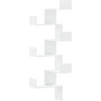 VidaXL Eckregal 45 x 45 x 147 cm Weiß