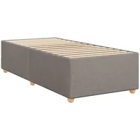 VidaXL Bettgestell ohne Matratze Taupe 90x200 cm Stoff