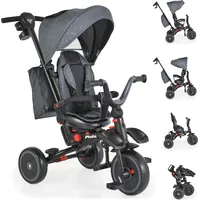 Byox Dreirad Tricycle Pluto, faltbar, EVA-Reifen, Schiebestange, Sitz drehbar