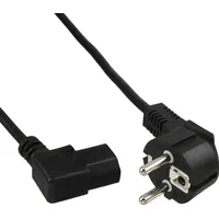 InLine Stromkabel CEE 7/7 (M) gewinkelt bis IEC 60320