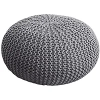 Casamia Pouf Ø 55 o. 45 cm Strickhocker Sitzpouf