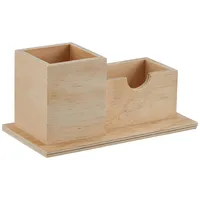 Glorex  GLOREX Stiftehalter 2 Fächer, FSC, Holz, Natur, 19