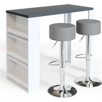 Vicco Bartisch, mit 2 Barhockern