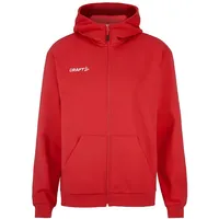 Craft Community 2.0 Logo FZ HOODIE - bright red