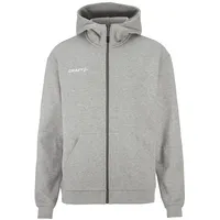 Craft Community 2.0 Logo FZ HOODIE - grey melange