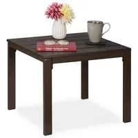 Relaxdays Beistelltisch 48 x 52 x 39 cm Braun