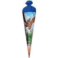 ROTH Schultüte Drachenjäger 70cm, Folie