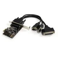 Startech PCIe 2-port-seriell 1-parallel Rs232 Pci-e-erweiterungskarte - Black