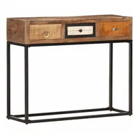 VidaXL Konsolentisch Golden 90x30x75 cm Altholz Massiv vidaXL