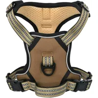 VidaXL Hundegeschirr Reflektierend Verstellbar Braun M