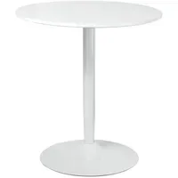 Homcom Esszimmertisch Ø 70 cm weiß