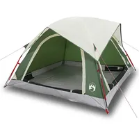 VidaXL Campingzelt 4 Personen Grün Wasserdicht