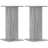 VidaXL Lautsprecherständer 2 Stk. Grau Sonoma 30x30x60cm Holzwerkstoff