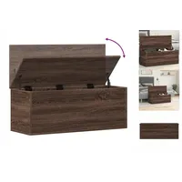VidaXL Truhe Braun Eichen-Optik 90x35x35 cm Holzwerkstoff