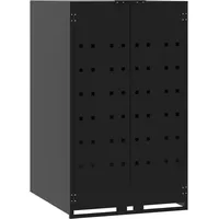 VidaXL Mülltonnenbox 69 x 79 x 117 cm schwarz