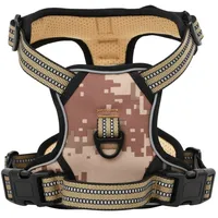 VidaXL Hundegeschirr Reflektierend Verstellbar Camouflage Braun M