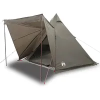VidaXL Tipi-Familienzelt 6 Personen Braun Wasserdicht