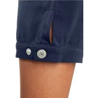 H.I.S. H.I.S Caprihose mit verstellbarem Saum, Loungewear, blau