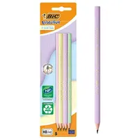 BIC EVOLUTION PASTEL Bleistifte HB 2x lila, grün, gelb,