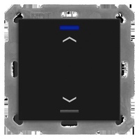 MDT KNX Taster Light 55 1-fach RGBW Schwarz matt