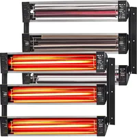 Vevor Infrarot-Heiz-Sprühkabinenlampe zum Lackieren, 2 Sets, 3000 W