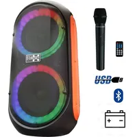 E-Lektron EL214-P Bluetooth Partybox, tragbare Lautsprecherbox mit USB Mediaplayer