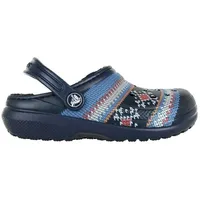 Crocs Classic Printed Lined Clog Kids Navy Croslite 24