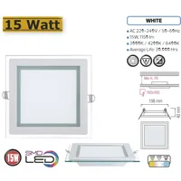 COFI 1453 LED Einbauleuchte LED Panel Glas Einbaustrahler Leuchte