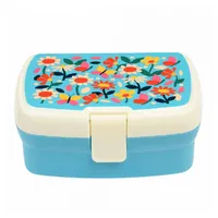 Rex London Butterfly-Garten Lunchbox mit Tablett, Grün, Blumig, 2