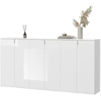 Inn.furn Sideboard 183 x 99 x 34 cm Weiß