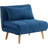 Vente-unique Schlafsessel - Stoff - Blau - CHILA