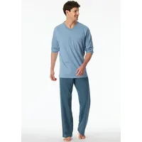 SCHIESSER Anzug blau|grau 48
