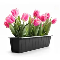 BigDean Balkonkasten 36,5 x 9 x 14 cm Anthrazit