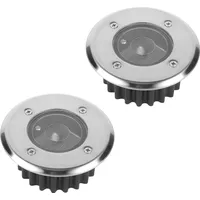 H4L Solar LED Bodeneinbauleuchte rund od. eckig 85mm Bodeneinbaustrahler