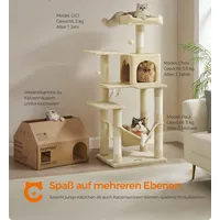 Songmics Kratzbaum 143 cm beige