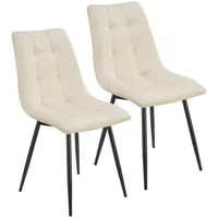 Juskys Blanca Esszimmerstühle 46 x 61 x 90 cm