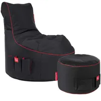 GAMEWAREZ Gaming Sitzsack Bundle Classic - Fabric Crimson Thunder