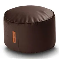 Green Bean Sitzsack-Hocker, Dunkelbraun, Füllung: Styroporkugeln, Rund, 43x30x30 cm,