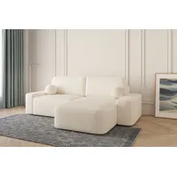 E-meubles MOEBLO Ecksofa Lisbon Weiß