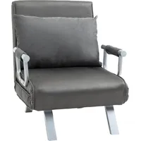 Homcom Schlafsofa 3-in-1 Schlafsessel Gästebett Klappmatratze Chaiselongue 65x69x80cm Kunstleder