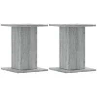 VidaXL Lautsprecherständer 2 Stk. Grau Sonoma 30x30x40cm Holzwerkstoff