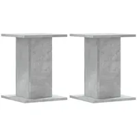 VidaXL Lautsprecherständer 2 Stk. Betongrau 30x30x40 cm Holzwerkstoff