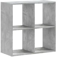 VidaXL Bücherregal Betongrau 68,5x32x68,5 cm Holzwerkstoff