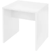 ML-Design Schminktisch Hocker, Weiß, 40x36x41 cm, robust, vielseitig einsetzbar,