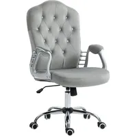 Vinsetto HOMCOM Bürostuhl, Ergonomisch Schreibtischstuhl mit Wippfunktion, Drehfunktion, Höhenverstellbar