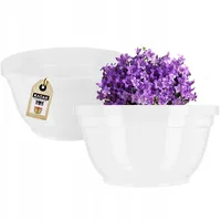 Kadax Blumenschale aus Kunststoff, 20 cm, Weiß