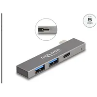 DeLock 3 Port Slim USB Hub mit Type-C zu