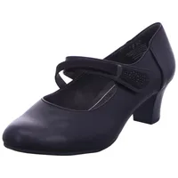 Jana Damen Pumps mit Glitzerdetails Vegan, Schwarz (Black), 41