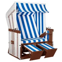 DeVries Strandkorb Profi Nordsee Sylt PVC white Des. 991